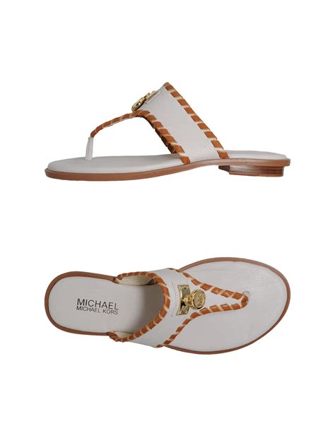 michael kors white flip flops|Michael Kors flip flops clearance.